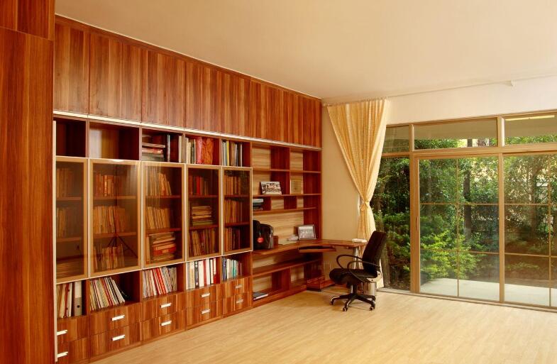 2013 modern style villa leisure balcony study bookshelf chair Corner desk curtain